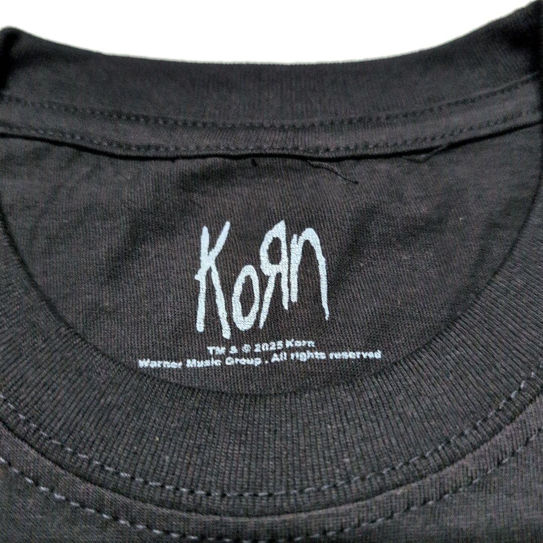 KORN コーン Tシャツ バンドTシャツ ブラック ISSUES TRACKLIST S/S