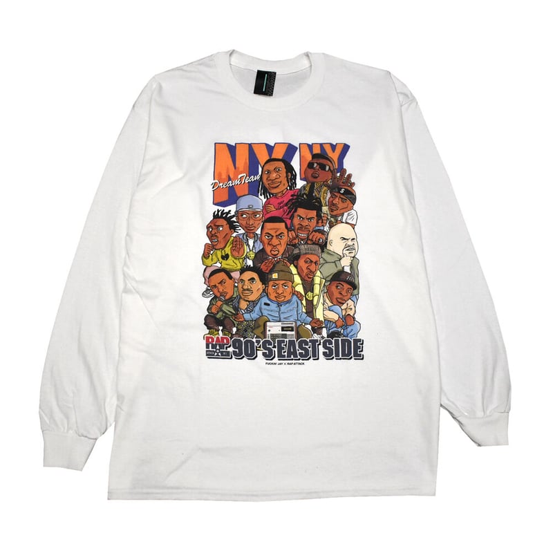 RAP ATTACK ラップアタック ロンTEE ホワイト NY NY L/S TEE ras