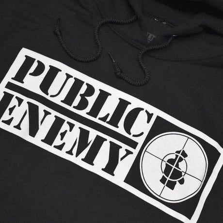 PUBLIC ENEMY パブリックエネミー スウェット パーカー フーディー ラップスウェット ブラック PUBLIC ENEMY HOODIE 1003