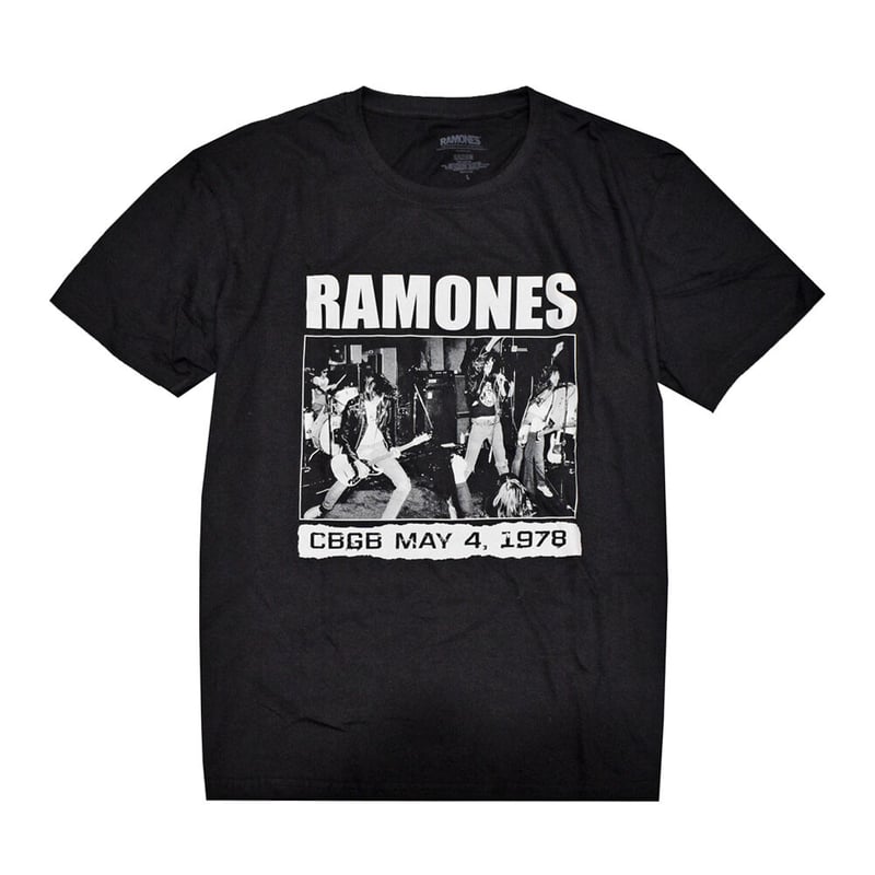 RAMONES ラモーンズ Tシャツ バンドTシャツ ブラック CBGB 1978