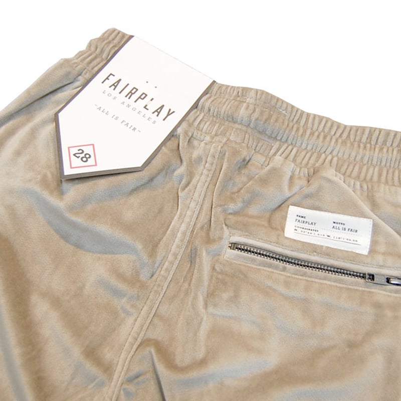 FAIRPLAY BRAND フェアプレイブランド ベロア スリムパンツ 裾 FAIRPLAY BRAND フェアプレイブランド ベロア スリムパンツ 裾