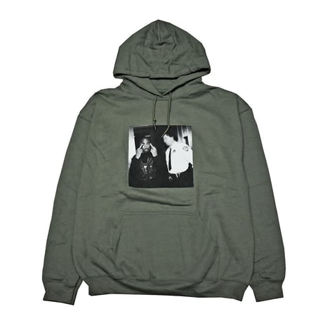2PAC TUPAC トゥパック スウェットパーカー ラップスウェット オリーブ カーキ FINGER PHOTO HOODIE