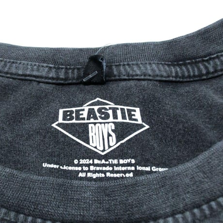 BEASTIE BOYS ビースティボーイズ Tシャツ ラップTシャツ チャコールグレー  MULTICOLOUR LOGO S/S TEE STONE WASH