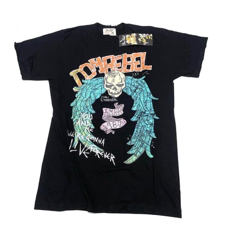 DOM REBEL ドムレーベル Tシャツ ブラック AMOR