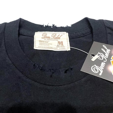 DOM REBEL ドムレーベル Tシャツ ブラック AMOR
