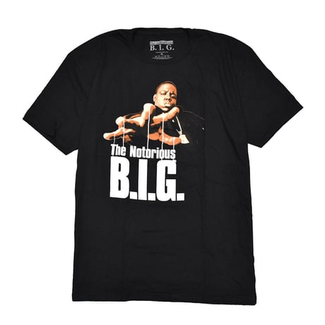 NOTORIOUS B.I.G. BIGGIE ノトーリアスビーアイジー ビギー Tシャツ ラップTシャツ ブラック Reachstrings S/S TEE