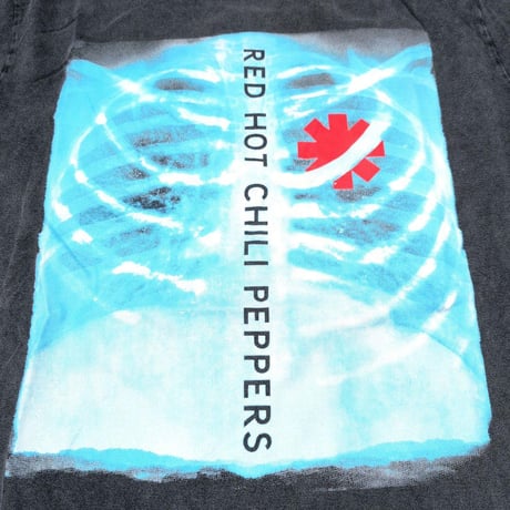 RED HOT CHILI PEPPERS レッドホットチリペッパーズ レッチリ Tシャツ バンドTシャツ チャコールグレー X-RAY S/S TEE STONE WASH