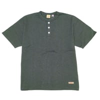 GOODWEAR グッドウェア USAコットン BIG ヘンリーネック Tシャツ スモーキーカーキ BIG HENRY NECK TEE 2W7-15201