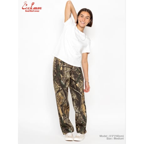 COOKMAN クックマン シェフパンツ セミワイド ダークグリーン Chef Pants Semiwide Timber Camo 231-61809