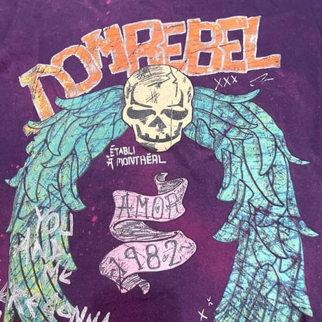 DOM REBEL ドムレーベル Tシャツ パープル AMOR