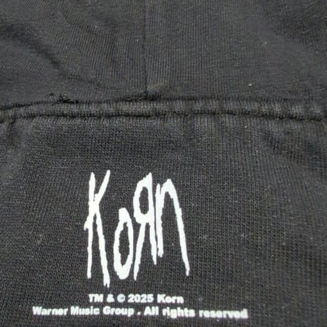 KORN コーン スウェットパーカー フーディー バンドスウェット チャコールグレー Still A Freak HOODIE STONE WASH