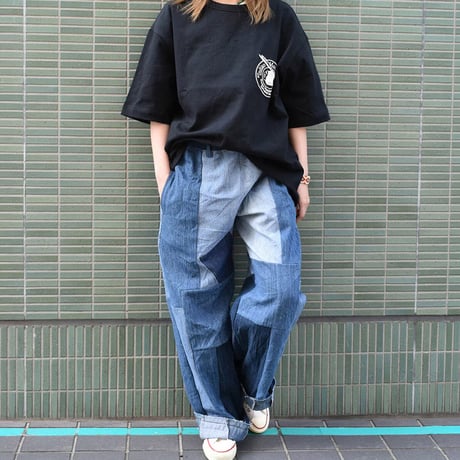 INDIAN インディアン リメイク イージーワイドパンツ デニム REMAKE EASY WIDE PANTS DENIM IP-0464 Type-B