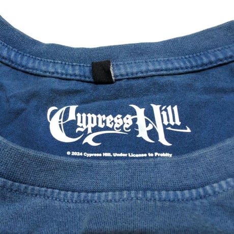CYPRESS HILL サイプレス・ヒル Tシャツ ラップTシャツ デニムブルー LOGO S/S TEE STONE WASH