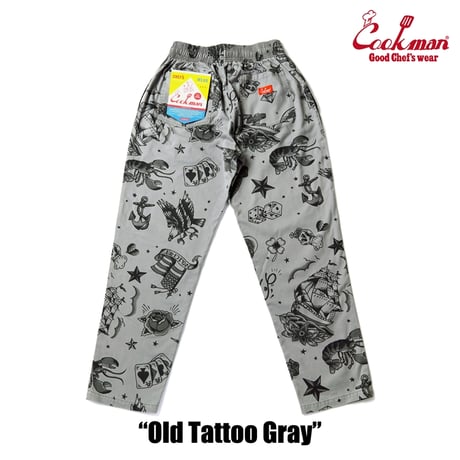 COOKMAN クックマン シェフパンツ イージーパンツ グレー Chef Pants Old Tattoo Gray