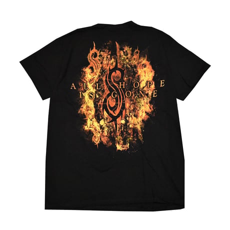SLIPKNOT スリップノット Tシャツ バンドTシャツ ブラック  RADIO FIRES LOGO TEE 2122