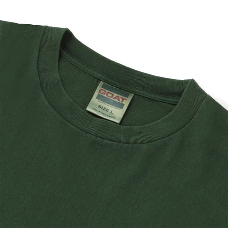 GOAT ゴート ピグメントダイ 半袖Tシャツ 7オンス フォレスト PIGMENT DYE SHORT SLEEVE TEE 7OZ FOREST