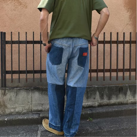 INDIAN インディアン リメイク イージーワイドパンツ デニム REMAKE EASY WIDE PANTS DENIM IP-0464 Type-B