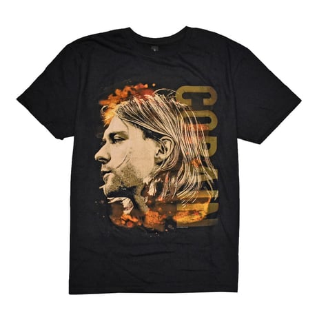 KURT COBAIN カートコバーン Tシャツ バンドTシャツ ブラック Coloured Side View S/S TEE