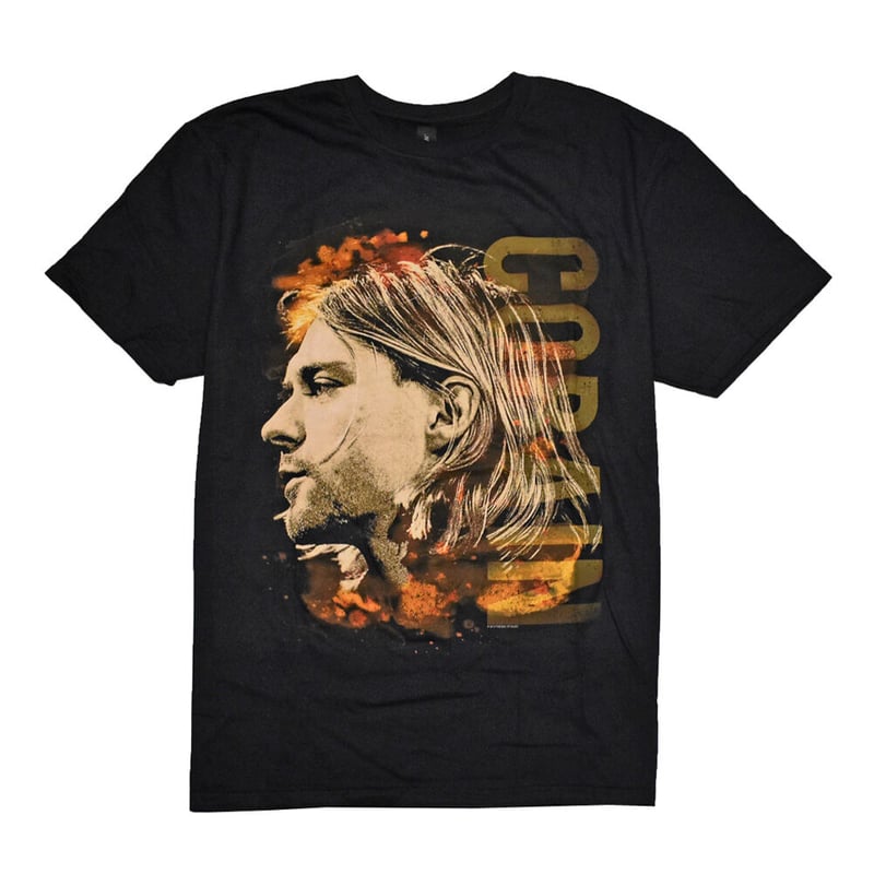 KURT COBAIN カートコバーン Tシャツ バンドTシャツ ブラック Coloured 