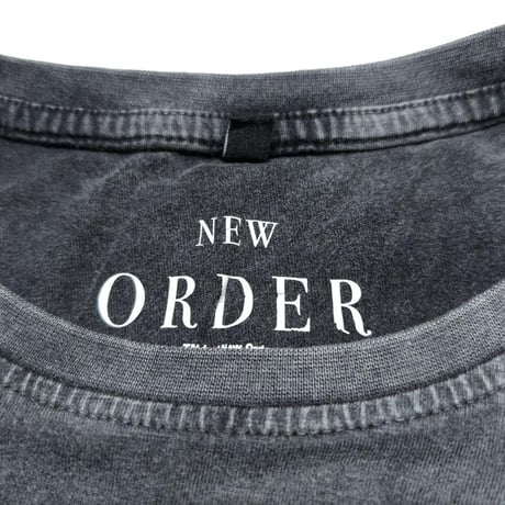 NEW ORDER ニュー・オーダー Tシャツ バンドTシャツ チャコールグレー SUBSTANCE 1987 S/S TEE STONE WASH