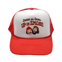 チーチ＆チョン チーチョン アップインスモーク メッシュキャップ レッド CHEECH&CHONG'S Up in Smoke TRUCKER CAP RI2306