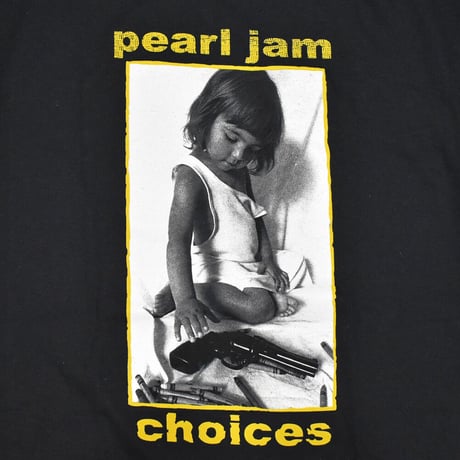 PEARL JAM パールジャム Tシャツ バンドTシャツ ブラック CHOICES S/S TEE