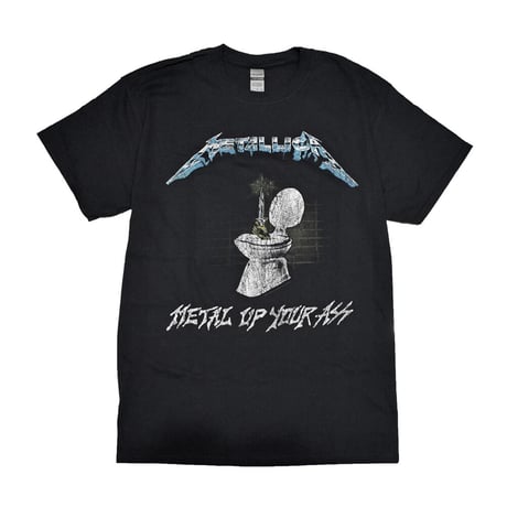 METALLICA メタリカ Tシャツ バンドTシャツ ブラック Metal Up Your Ass S/S TEE