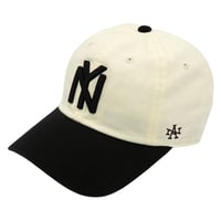 AMERICAN NEEDLE アメリカンニードル ベースボールキャップ オフホワイト BALLPARK NY BLACK YANKEES SMU674B-NY