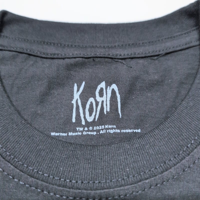 KORN コーン Tシャツ バンドTシャツ ブラック ISSUES TRACKLIST S/S