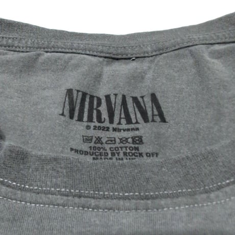 NIRVANA ニルヴァーナ Tシャツ バンドTシャツ チャコールグレー IN UTERO VINTAGE COLLAGE S/S TEE STONE WASH