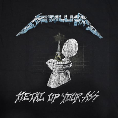 METALLICA メタリカ Tシャツ バンドTシャツ ブラック Metal Up Your Ass S/S TEE
