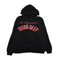 MOBB DEEP モブディープ オフィシャルライセンス スウェットパーカー ブラック INFAMOUS RED ON BLACK HOODIE mobb-297