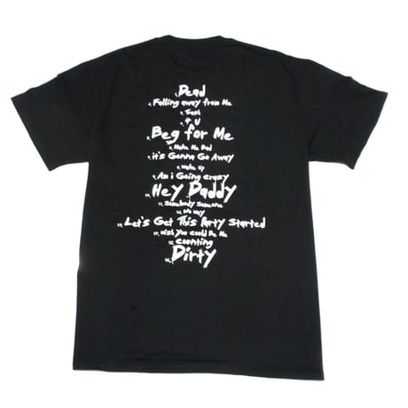 KORN コーン Tシャツ バンドTシャツ ブラック ISSUES TRACKLIST S/S TEE