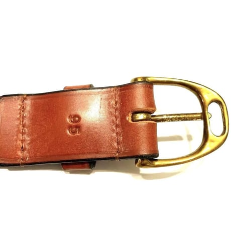 ALBION LEATHER アルビオンレザー レザー ベルト レッドブラウン NEW MARKET stirrup 5/4