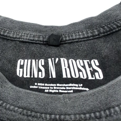 GUNS N' ROSES ガンズ・アンド・ローゼズ Tシャツ バンドTシャツ チャコールグレー CALIFORNIA 1985 S/S TEE STONE WASH