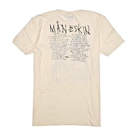 MANESKIN マネスキン Tシャツ バンドTシャツ ナチュラル LOUD KIDS EUROPEAN TOUR '23 S/S TEE
