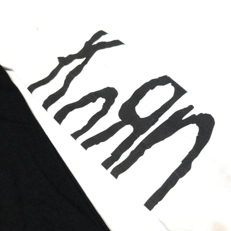 KORN コーン Tシャツ ロンTEE バンドTシャツ ブラック Metallic Logo L/S TEE