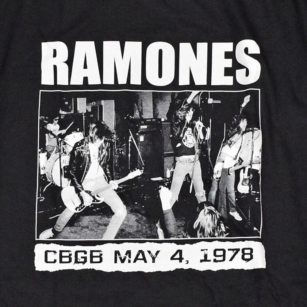 RAMONES ラモーンズ Tシャツ バンドTシャツ ブラック CBGB 1978 S/S T