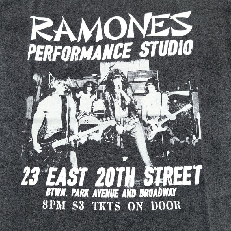 RAMONES ラモーンズ Tシャツ バンドTシャツ チャコールグレー