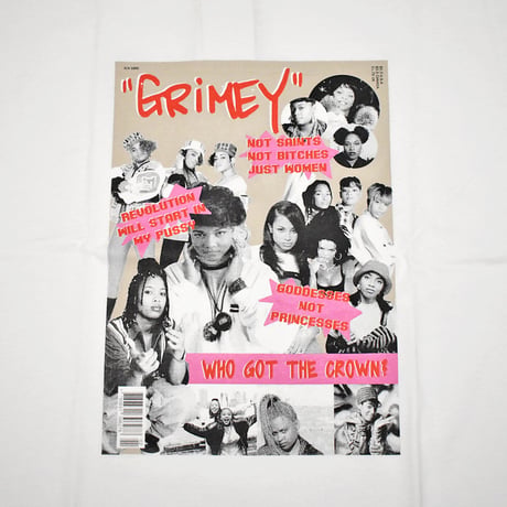 GRIMEY グライミー Tシャツ ホワイト LADIES FIRST TEE ga607