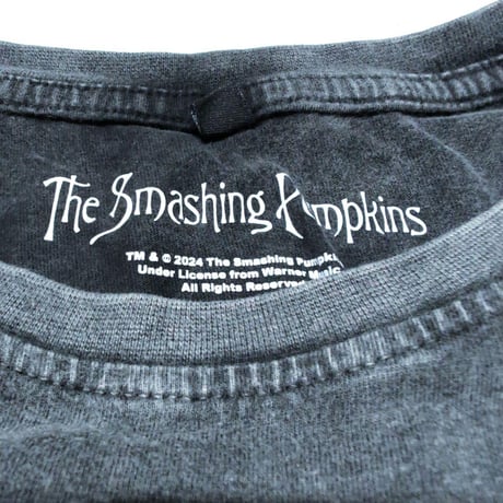 SMASHING PUMPKINS スマッシングパンプキンズ Tシャツ バンドTシャツ チャコールグレー CELESTIAL SUN S/S TEE STONE WASH