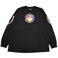 PLEASURES　プレジャーズ　ロンTEE　Tシャツ 長袖　ブラック　TAIKAN LS TEE　l19f101001