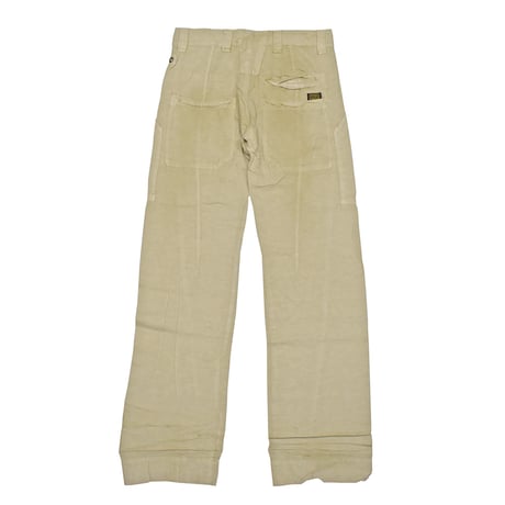 MADE IN ITALY ユーロブランド 未使用品 デッドストック リネン混 ベイカーパンツ ナチュラル EURO BRAND DEAD STOCK BAKER PANT