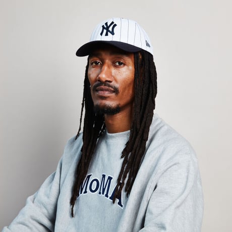 MoMA x NEW ERA モマxニューエラ ニューヨークヤンキース キャップ ホワイト/ネイビー NEW YORK YANKEES PINSTRIPE BASEBALL CAP 9TWENTY