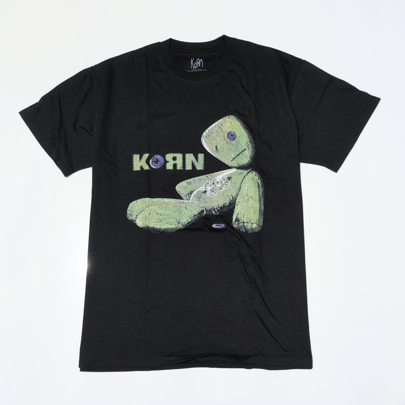 KORN コーン Tシャツ バンドTシャツ ブラック ISSUES TRACKLIST S/S