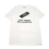 PLEASURES　プレジャーズ　Tシャツ　ホワイト　HAPPIER　p20su047