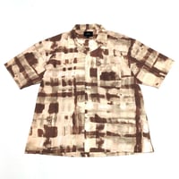 SLICK スリック オープンカラーシャツ ベージュ Abstract Printed Open Collar Shirt 5220287