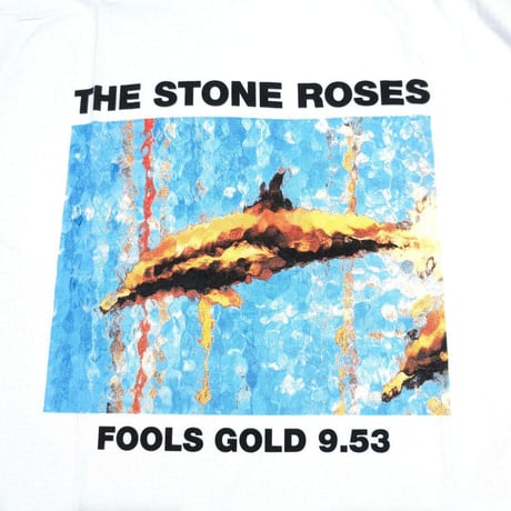 THE STONE ROSES ザ・ストーンローゼズ Tシャツ バンドTシャツ ホワイト Fools Gold S/S TEE