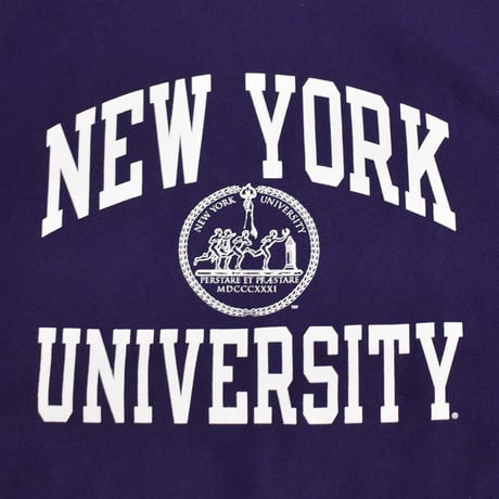 CHAMPION チャンピオン NYU リバースウィーブ クルーネックスウェット パープル NYU REVERSE WEAVE CREW SWEATSHIRT PURPLE