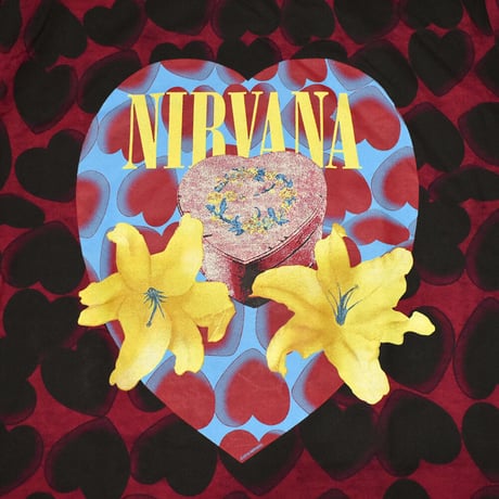 NIRVANA ニルヴァーナ Tシャツ バンドTシャツ マルーン HEART SHAPED BOX DYE S/S TEE